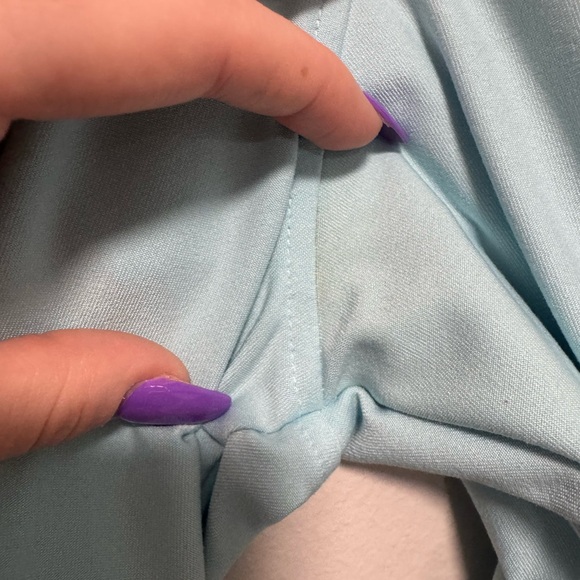 Nike Light Blue Zip-Up Jacket With Button Clasp Sleeves - Picture 9 of 10